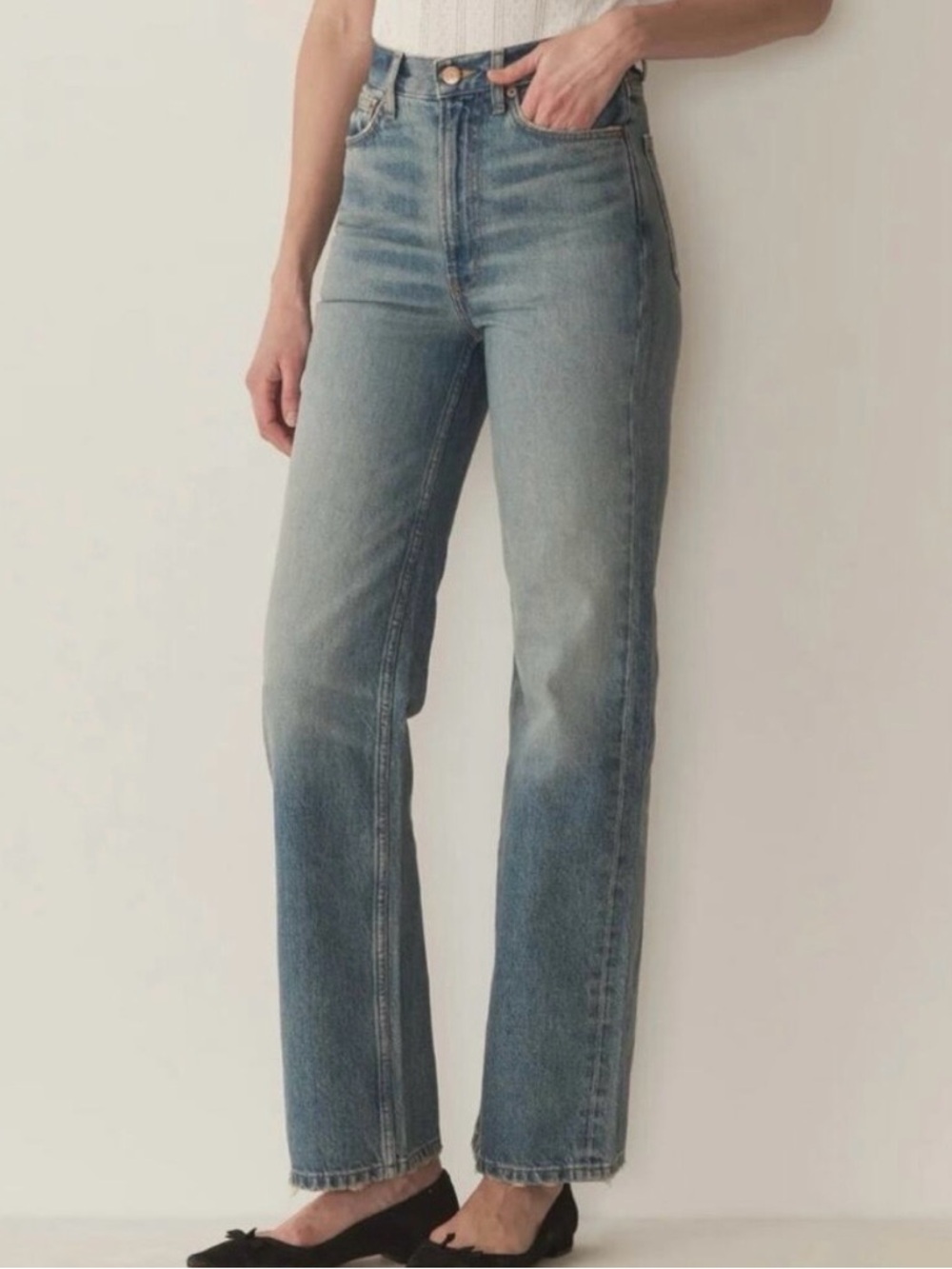 Doen Laurent Jeans in Faded Blue Wash